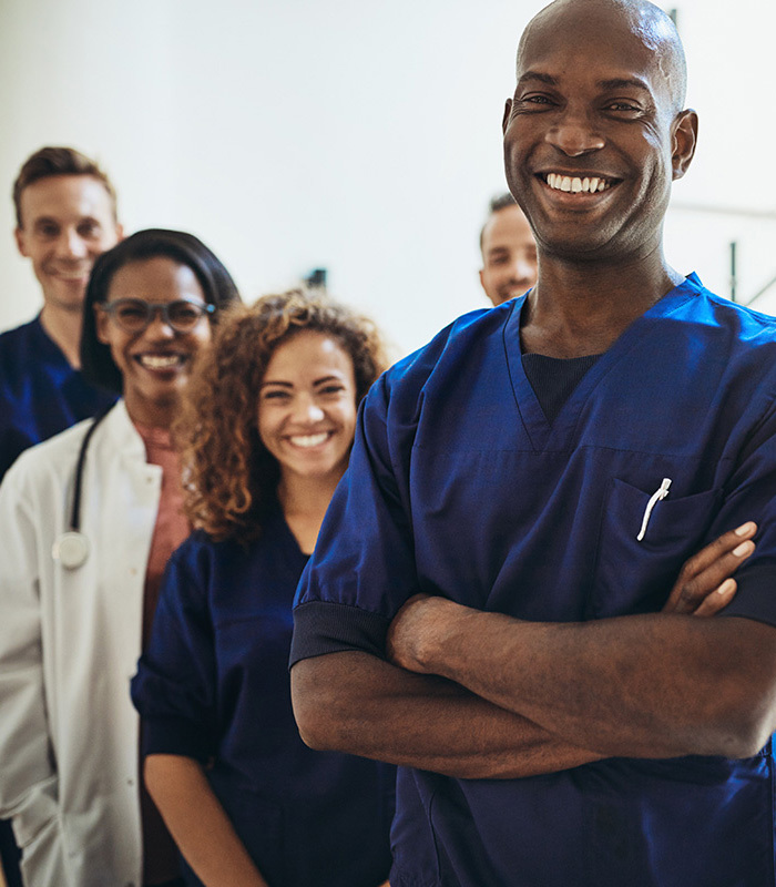 Group of nurses smiling