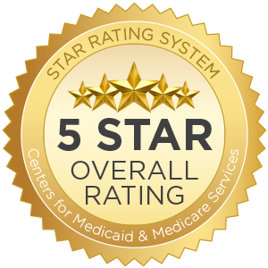 5-star overall rating from Medicare.gov